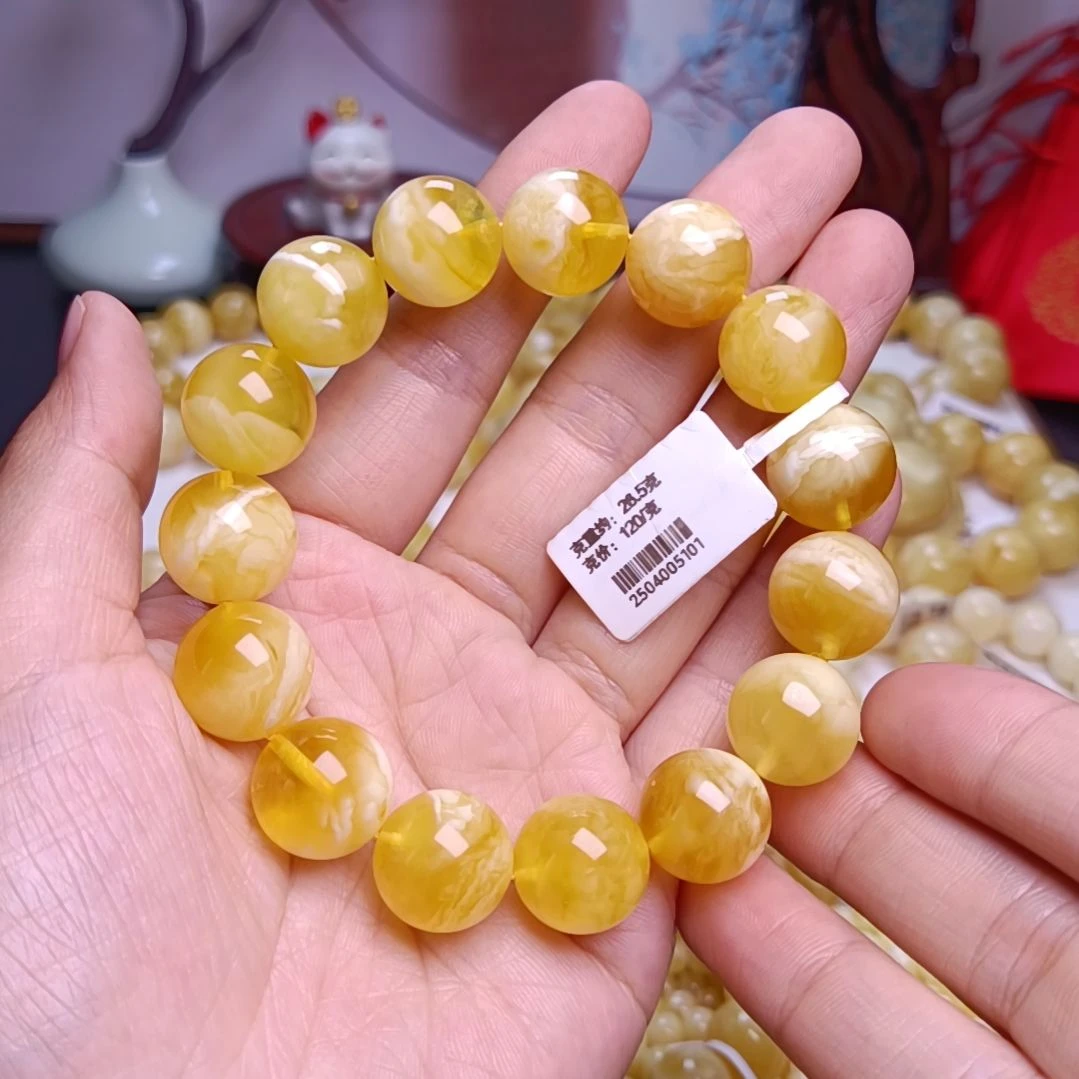 【闪购商品】未镶嵌蜜蜡手串14+圆珠手串