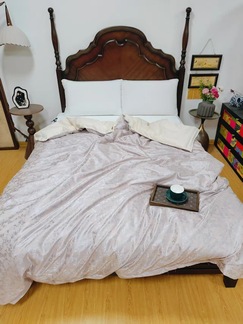 贡缎提花双人被套200*230微瑕～A027