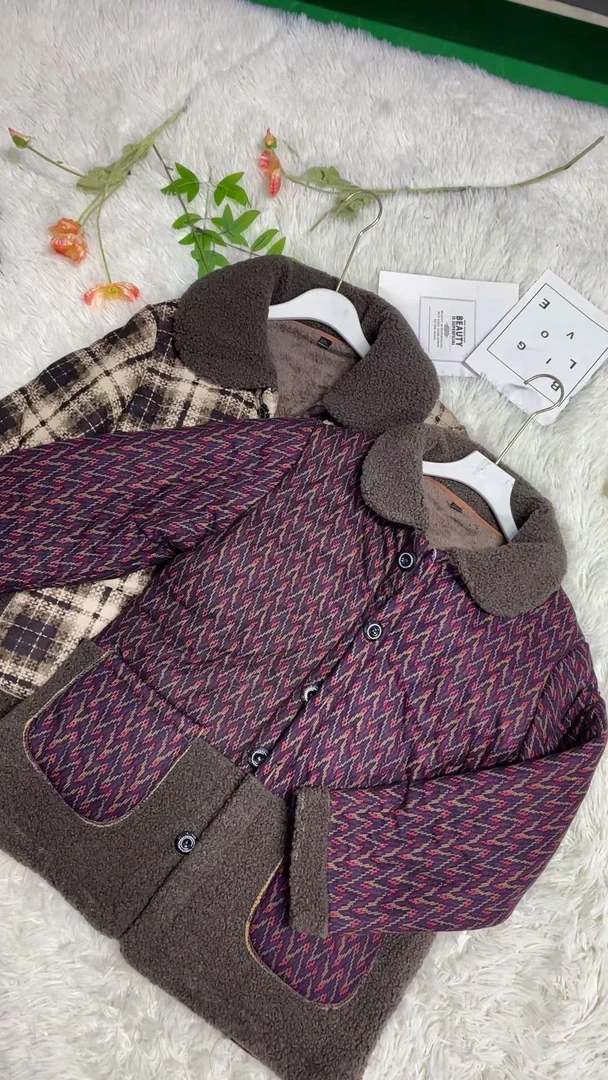 女士格棉服3498-1 -A122