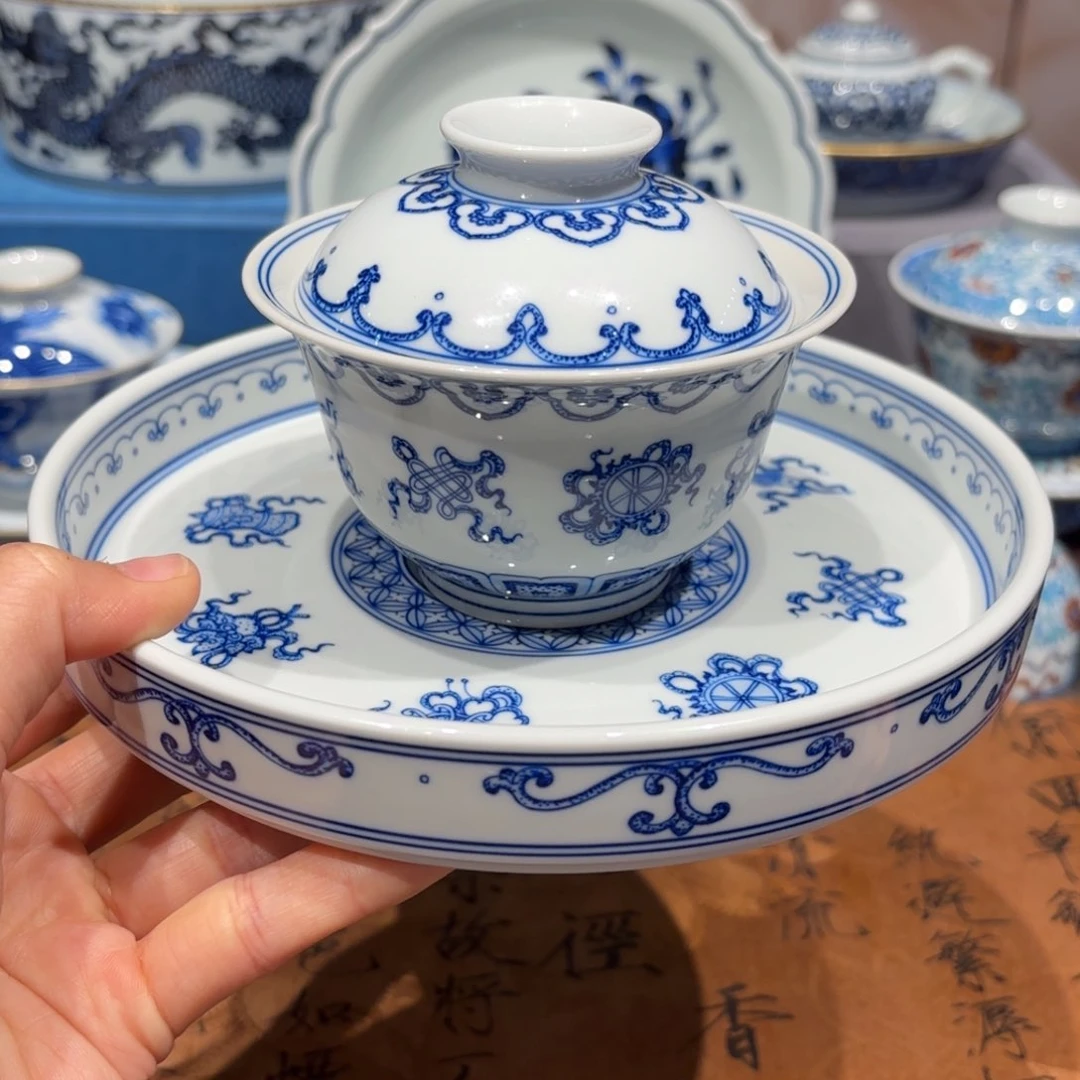 瓷片手工手绘陶瓷茶具