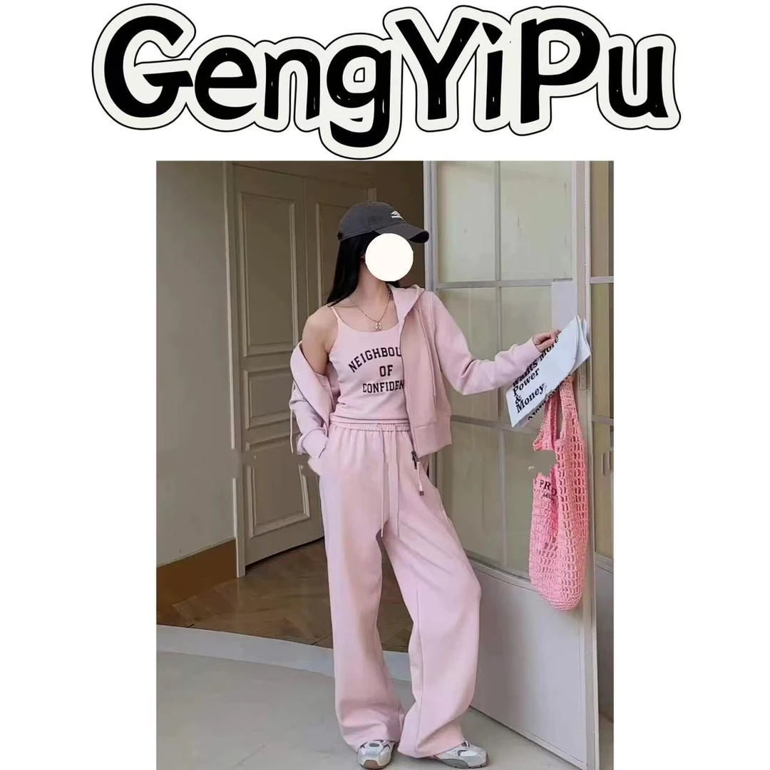 （更衣铺专属）616春款字母背心三件套1166厂