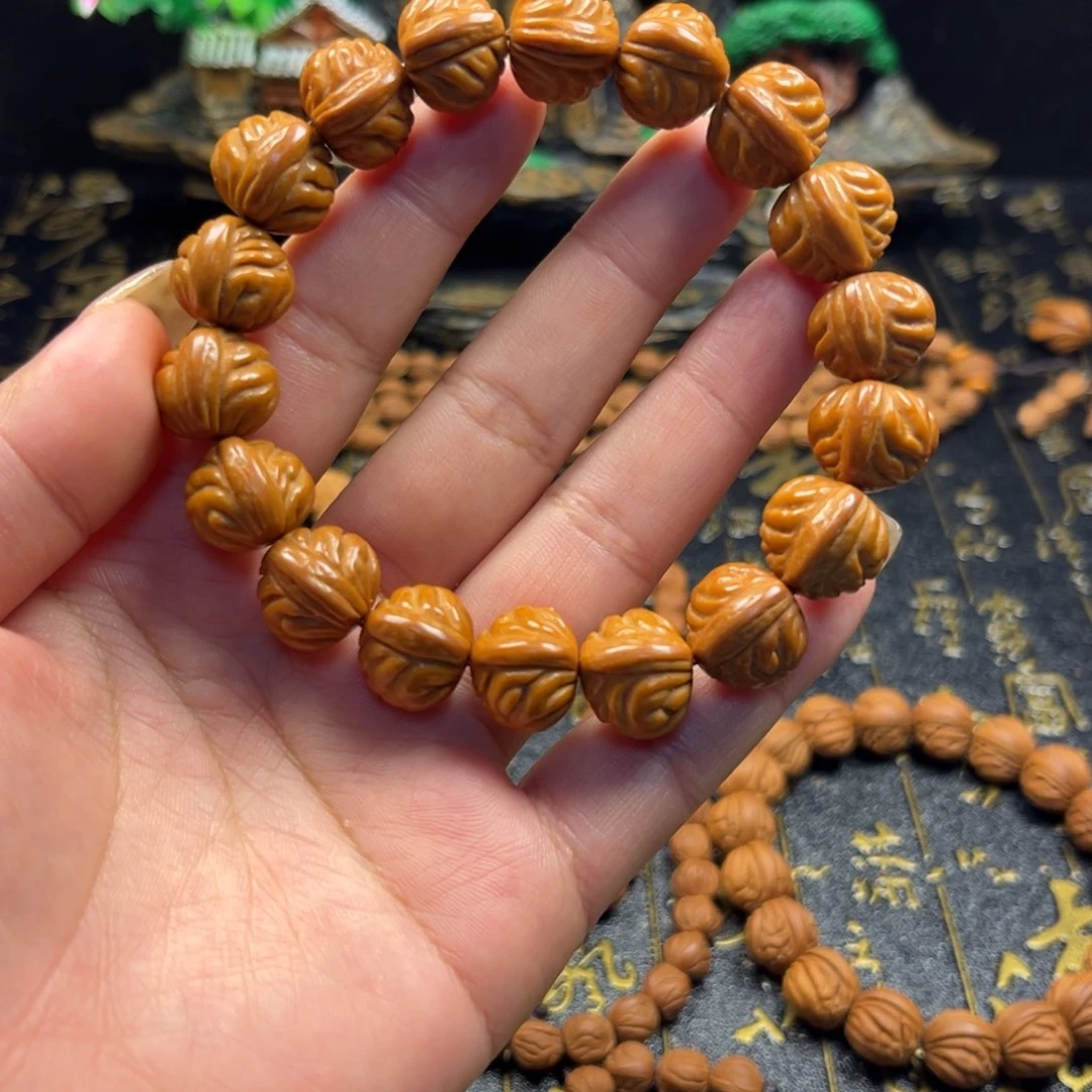 ****❧桃核手串金蟾手串