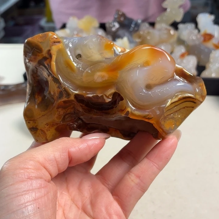 玛瑙/玉髓未镶嵌吊坠(不含链)