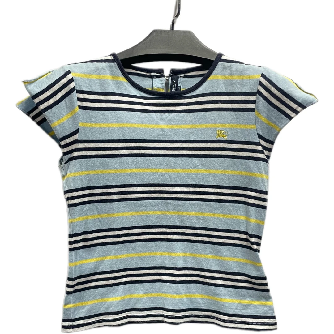 95新 BURBERRY/博柏利 巴宝莉运动休闲条纹T恤/fy2201