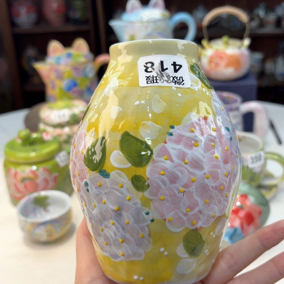 景德镇手绘高温釉下彩陶瓷茶具