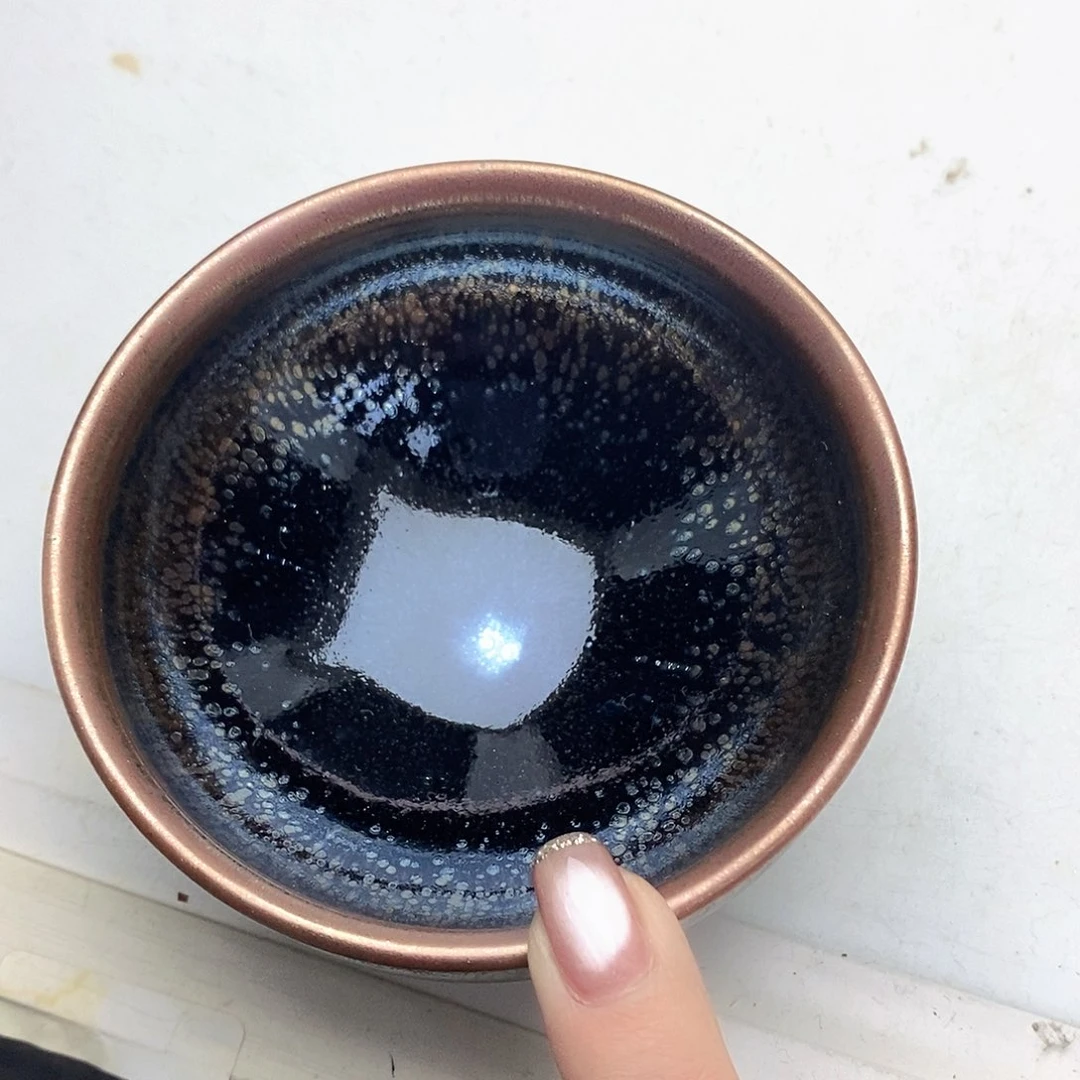 纯手工建盏茶器18纯手工真建盏柴烧90