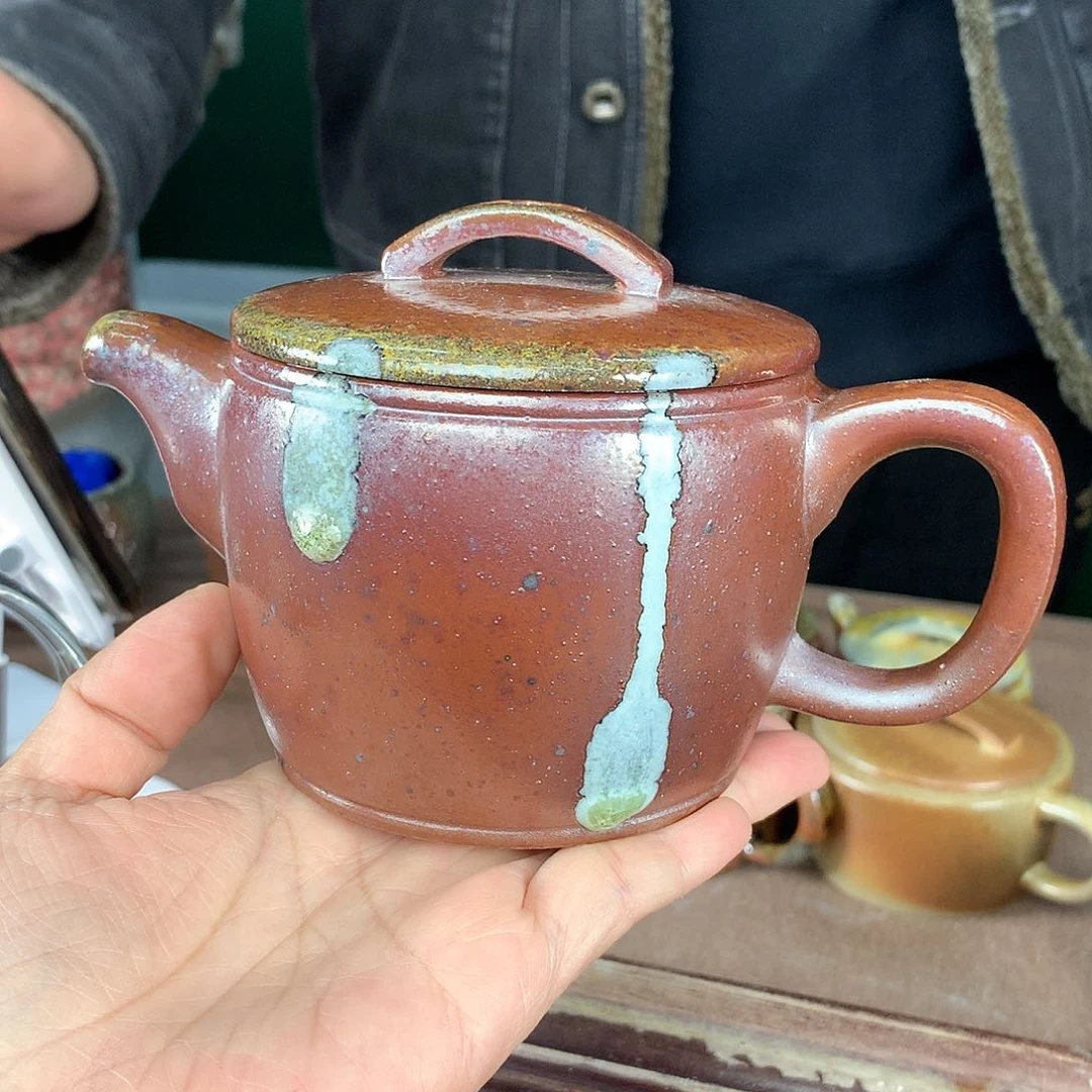 紫砂茶壶纯自然柴烧