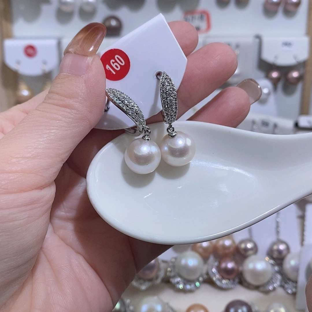 淡水珍珠耳饰未镶嵌w11.7