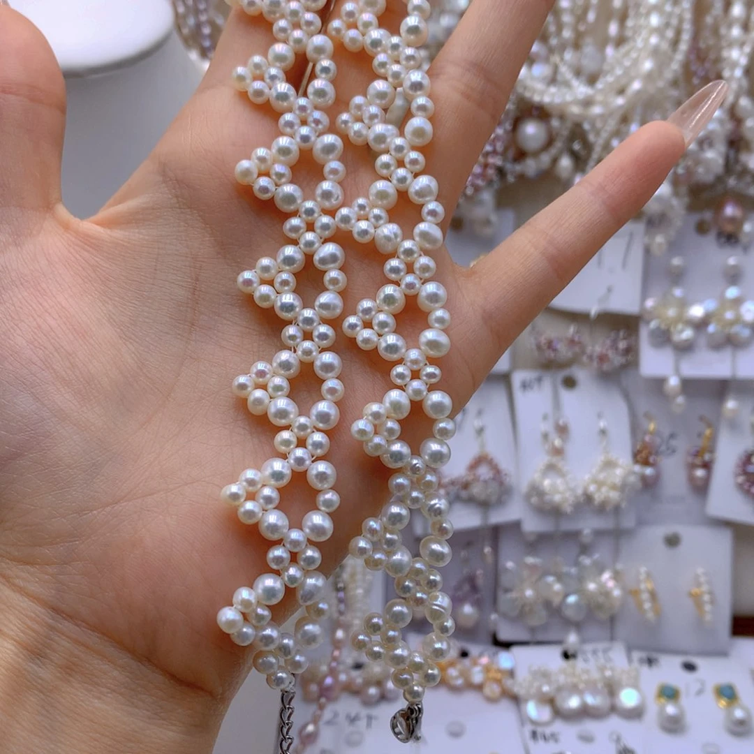 合金耳环淡水珍珠依***