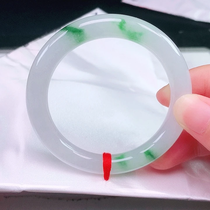 翡翠未镶嵌手镯翡翠手镯51.6