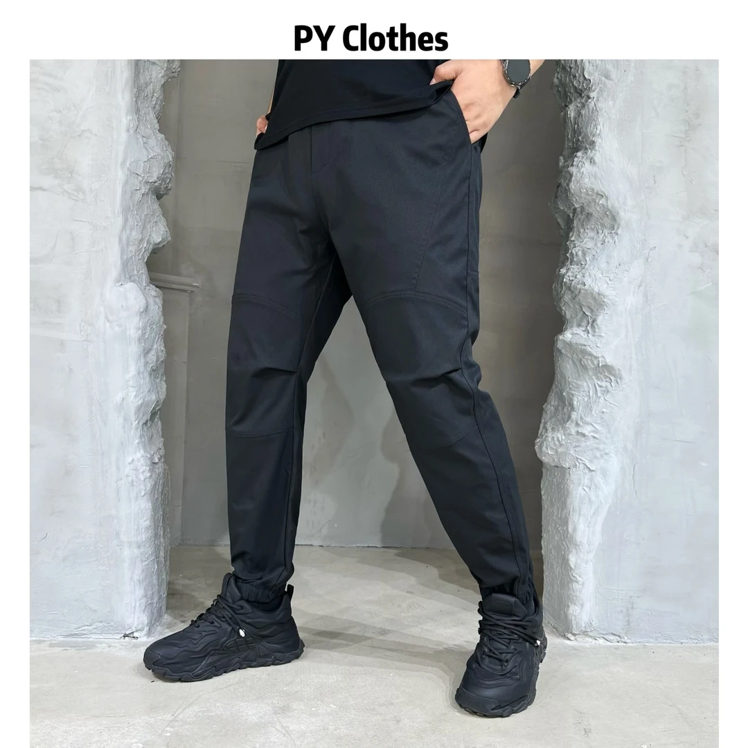 胖语大码男装 2025年秋季新款外百搭重工拼段冲锋束脚裤9286#N