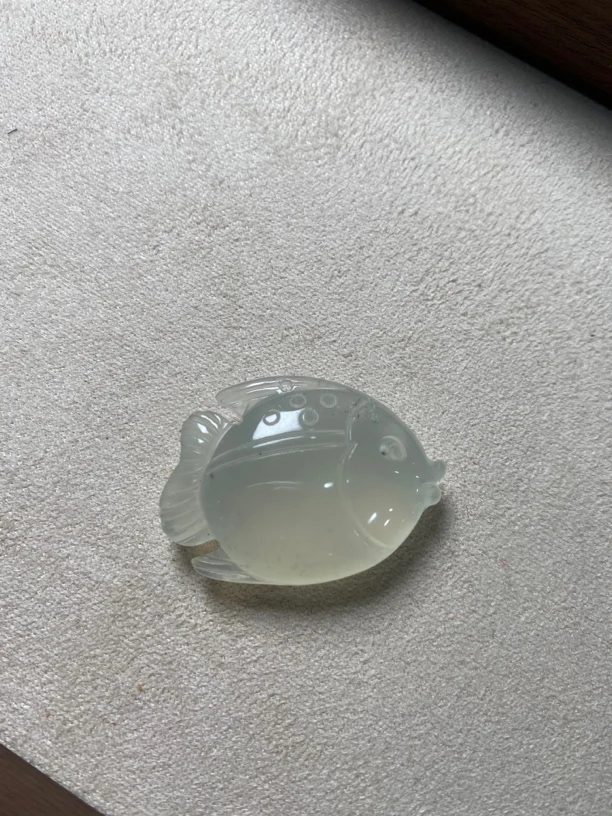 岫玉鱼吊坠 愿我年年有余财运亨通五谷丰登精美时尚