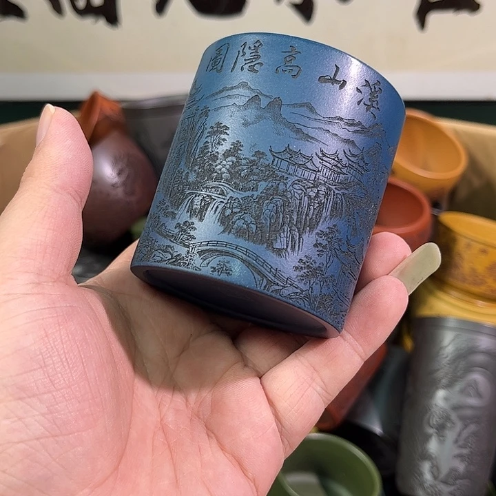 茶杯紫砂全手工紫砂主人杯