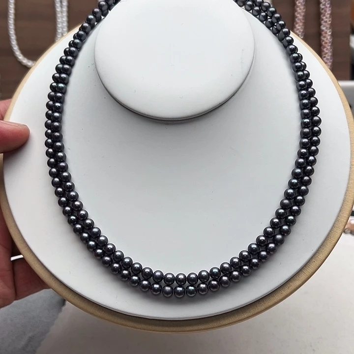 淡水珍珠颈饰钛钢