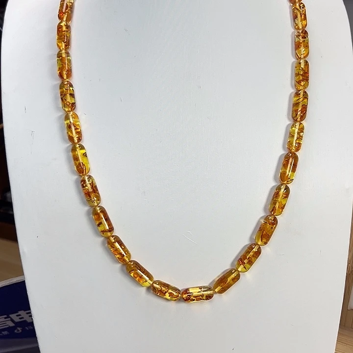 琥珀（花珀）未镶嵌颈饰
