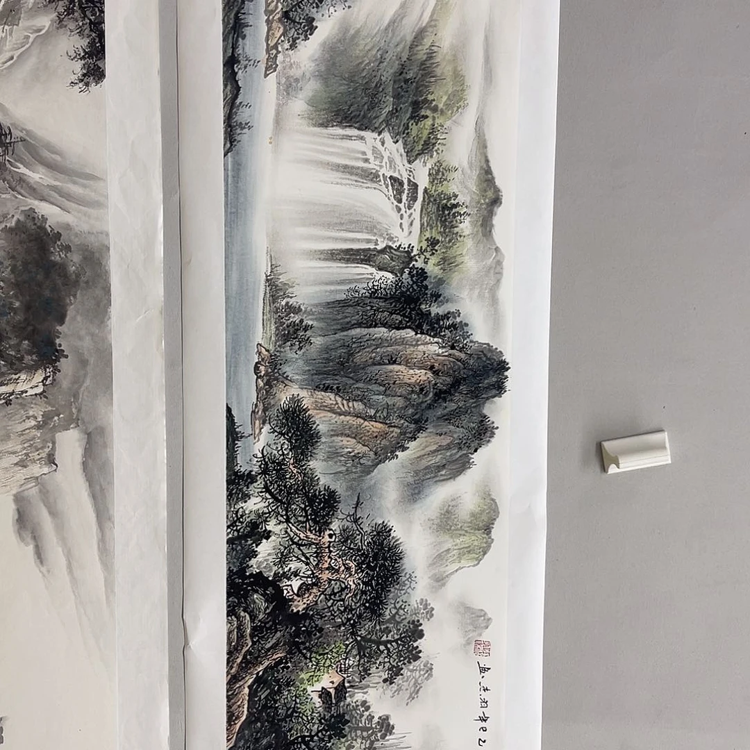 国画流*L梁羽杰140/35青绿山水