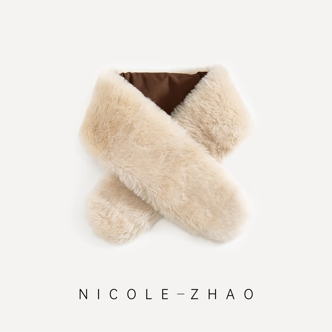 （预售）【贵姐NICOLE】设计师高端定制羊绒拉贡围巾5NPS073