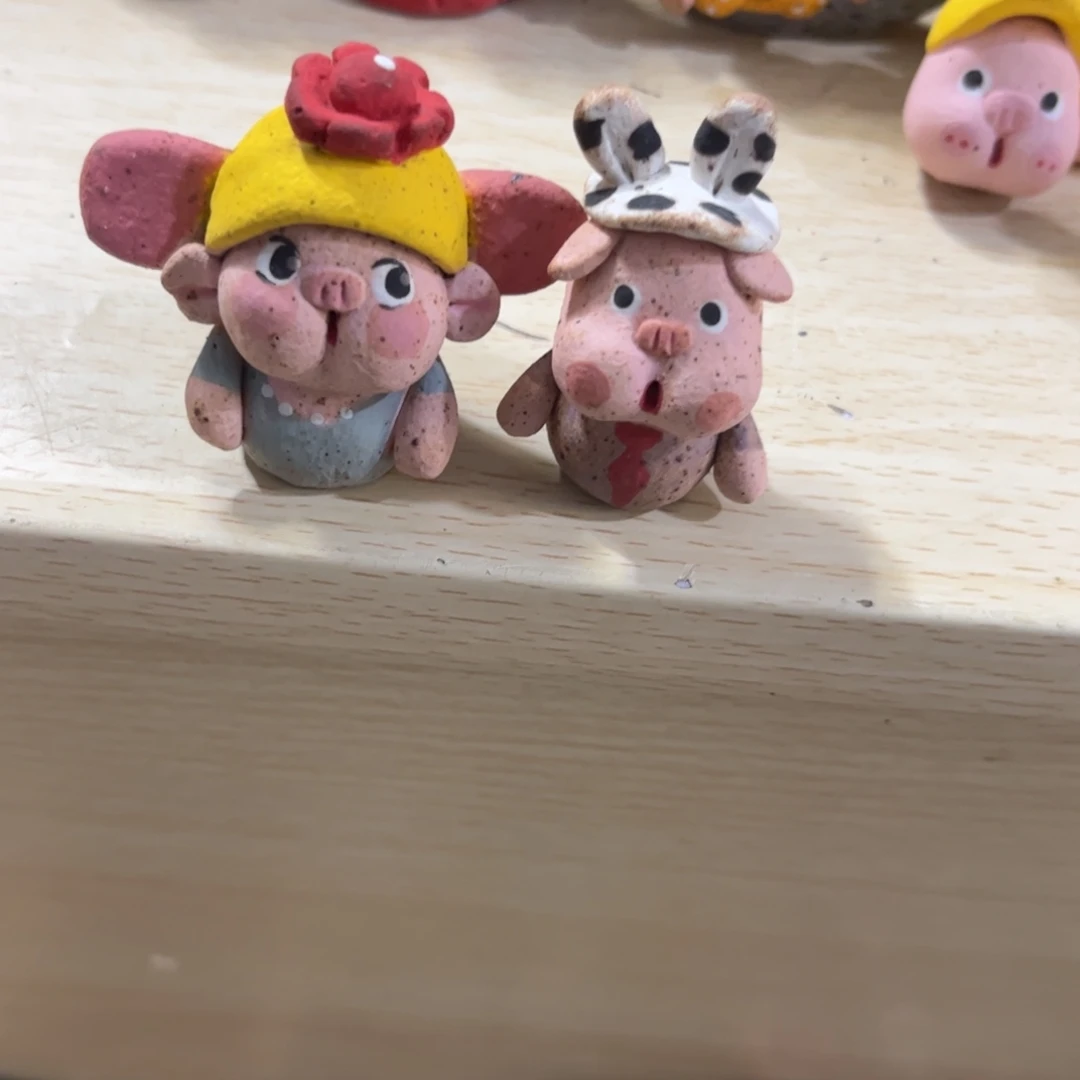 大***鸡泥塑古镇炻陶花盆