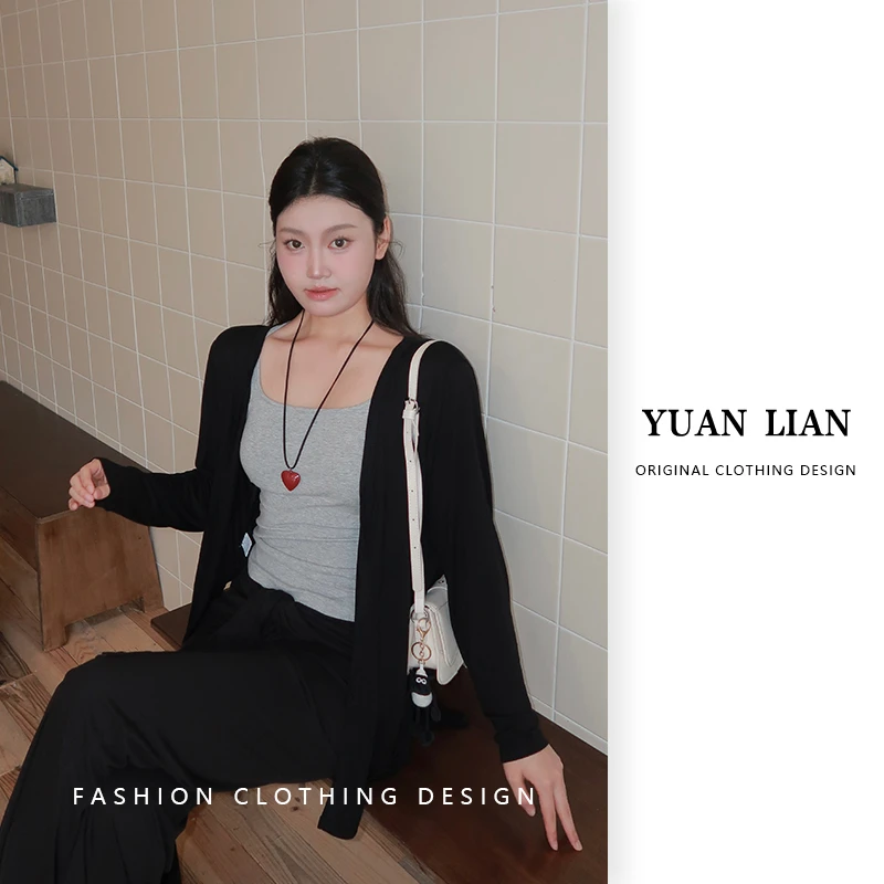 ZOZ糕冷圆脸【氧气感开衫】纯欲风气质衬衫显瘦薄款正肩长袖外套