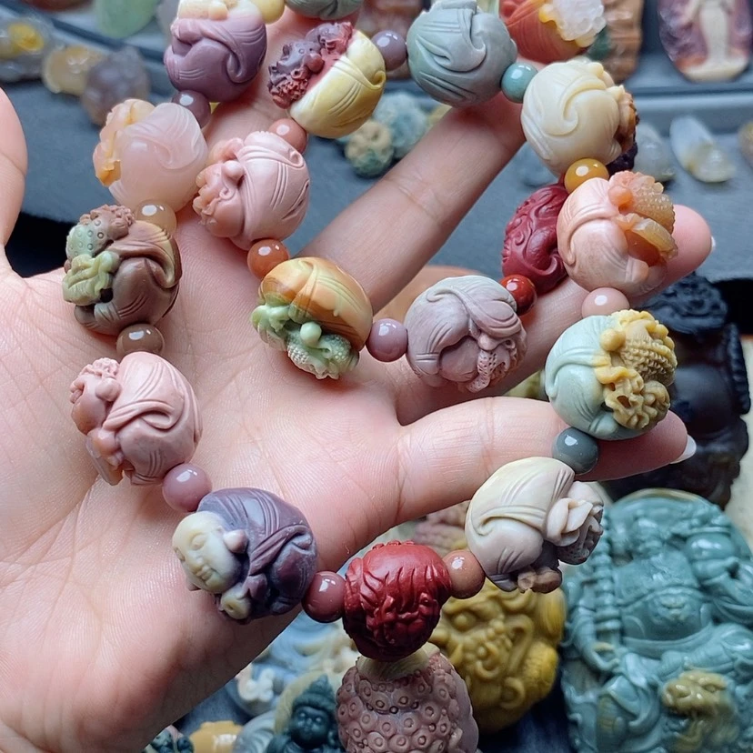 【闪购商品】未镶嵌定制石英质玉手持五**人