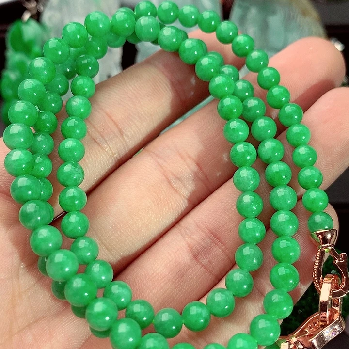 翡翠未镶嵌毛衣链
