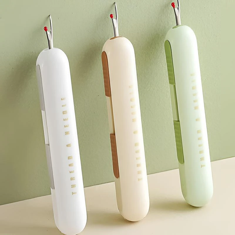 新款老人穿针器家用多功能不锈钢拆线器挑线器手工穿线缝纫工具