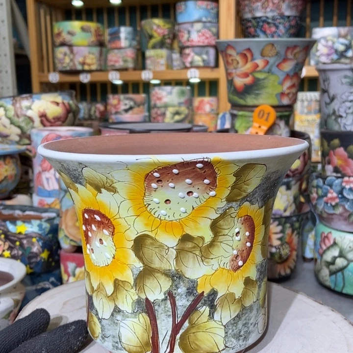 红陶景德镇艺术手绘作品