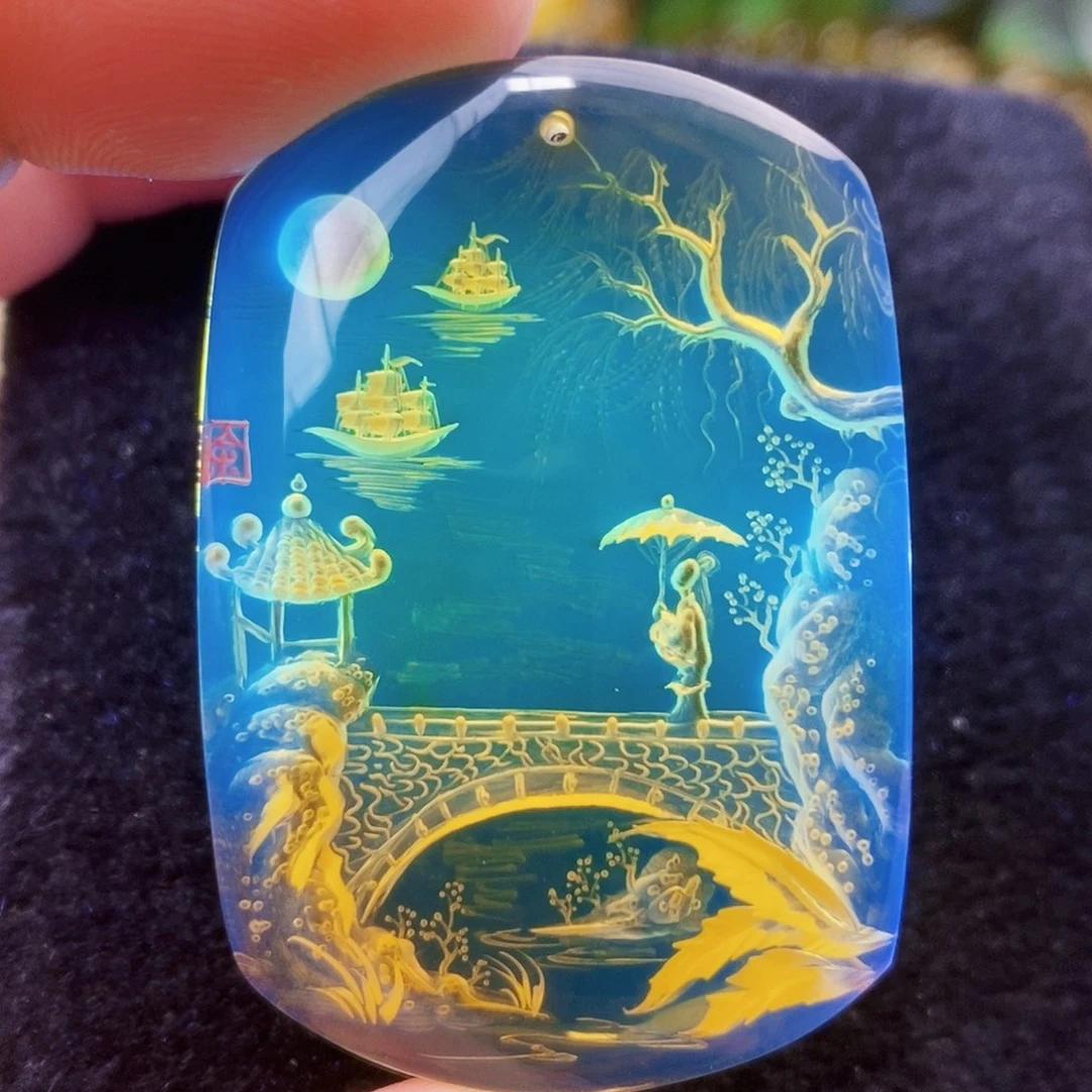 【闪购商品】蓝珀吊坠(不含链)未镶嵌