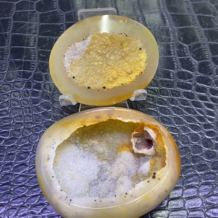 水晶珠宝半成品未镶嵌黄软啵啵聚宝盆