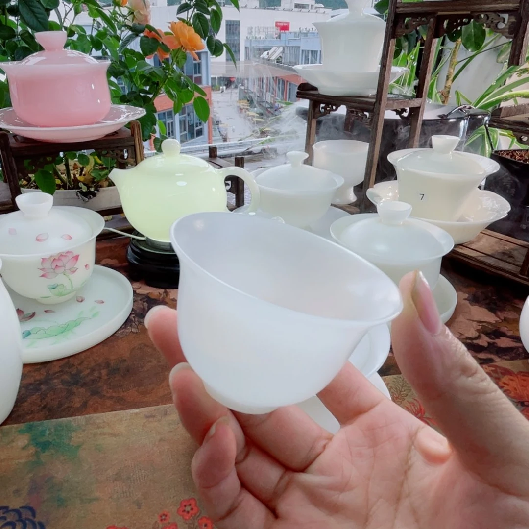 冰晶璞玉素烧反口杯