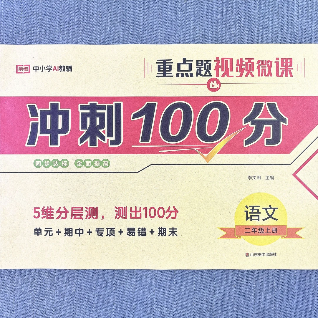 新版人教版二年级上册语文单元测试卷期中期末专项卷子冲刺100分