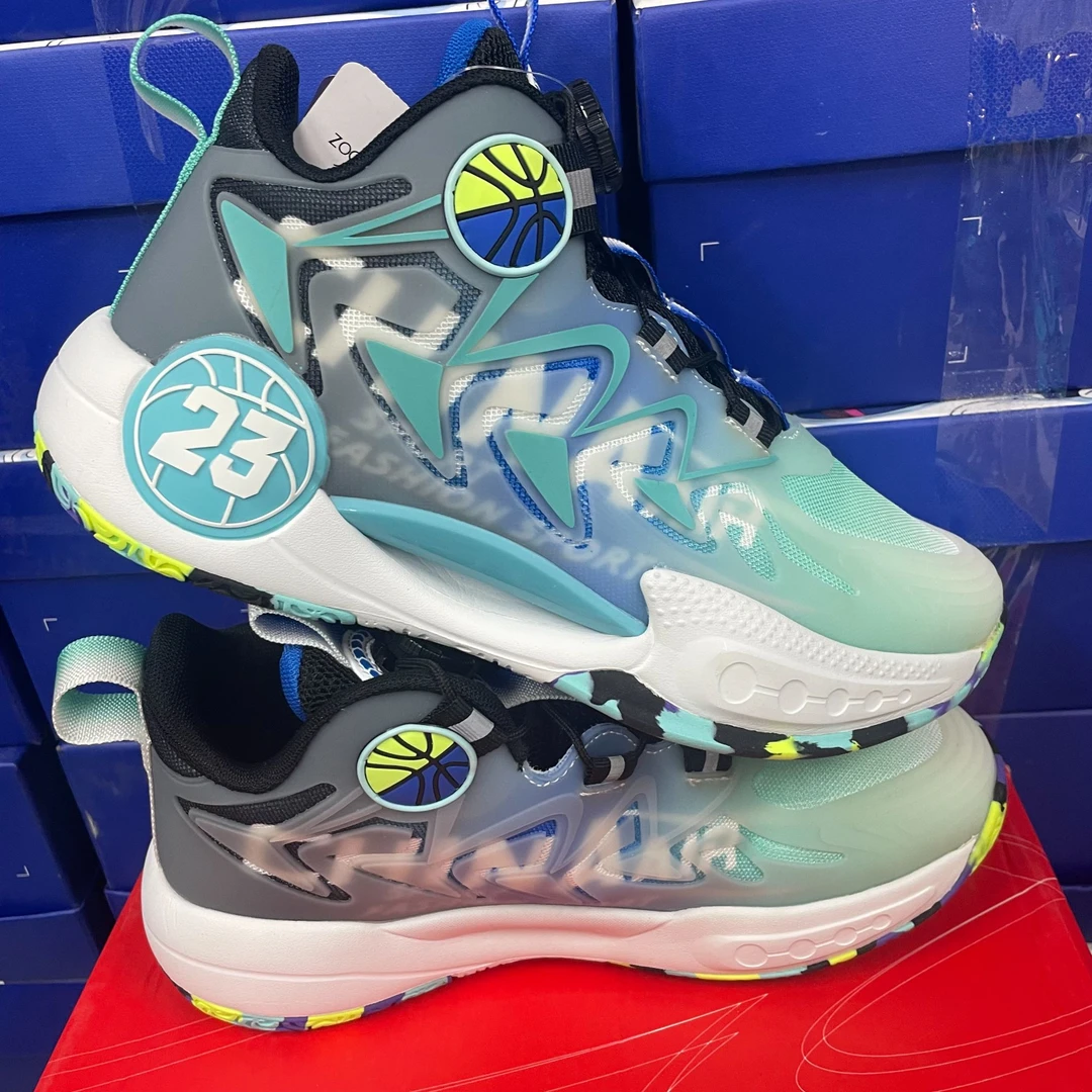 四季青少年透气防滑训练篮球鞋儿童大童减震夜光篮球鞋