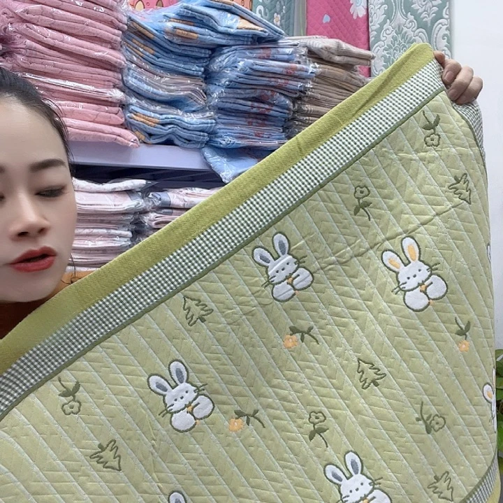 棉黄绿色小兔子纯棉
