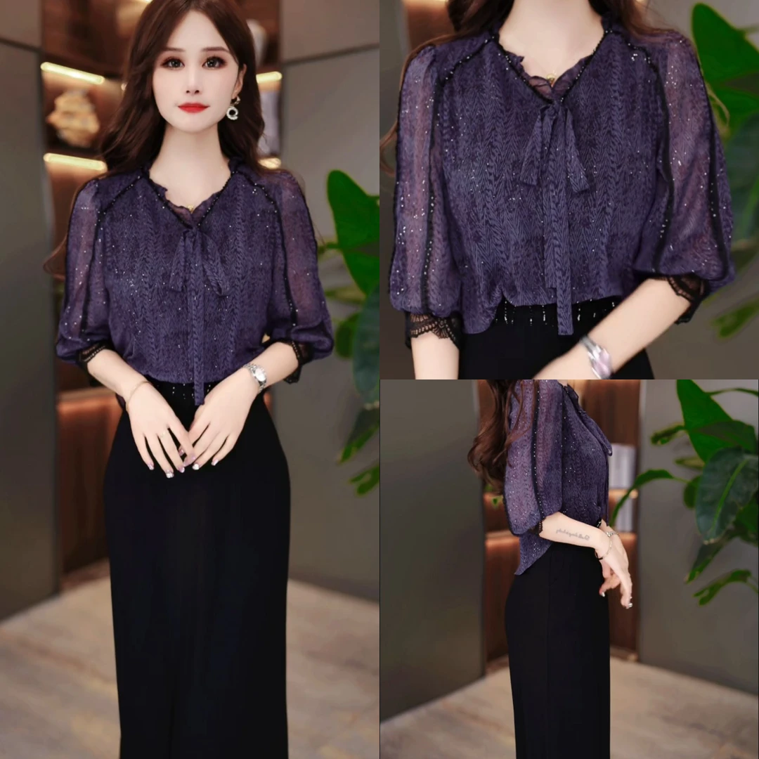 初秋新款假两件连衣裙2025新款气质显瘦时尚百搭收腰MY25Y1912