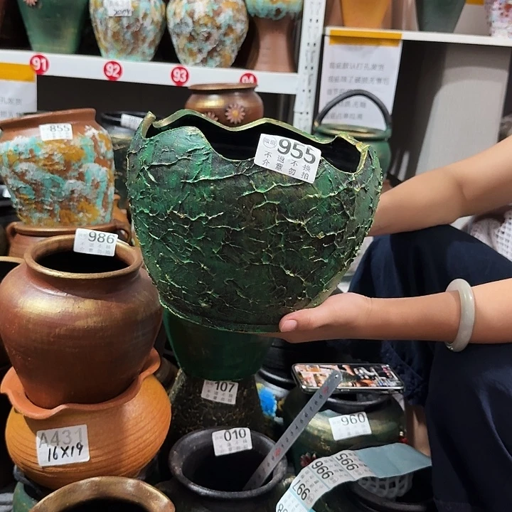 瑕疵金绿蛋壳955高度17口径20