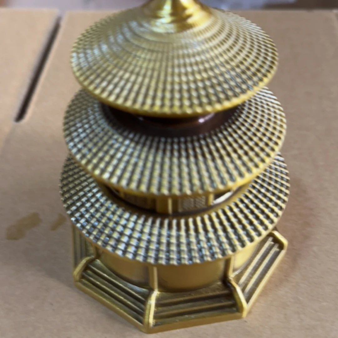 铜制塔炉装饰家居高约11宽约9重量约640