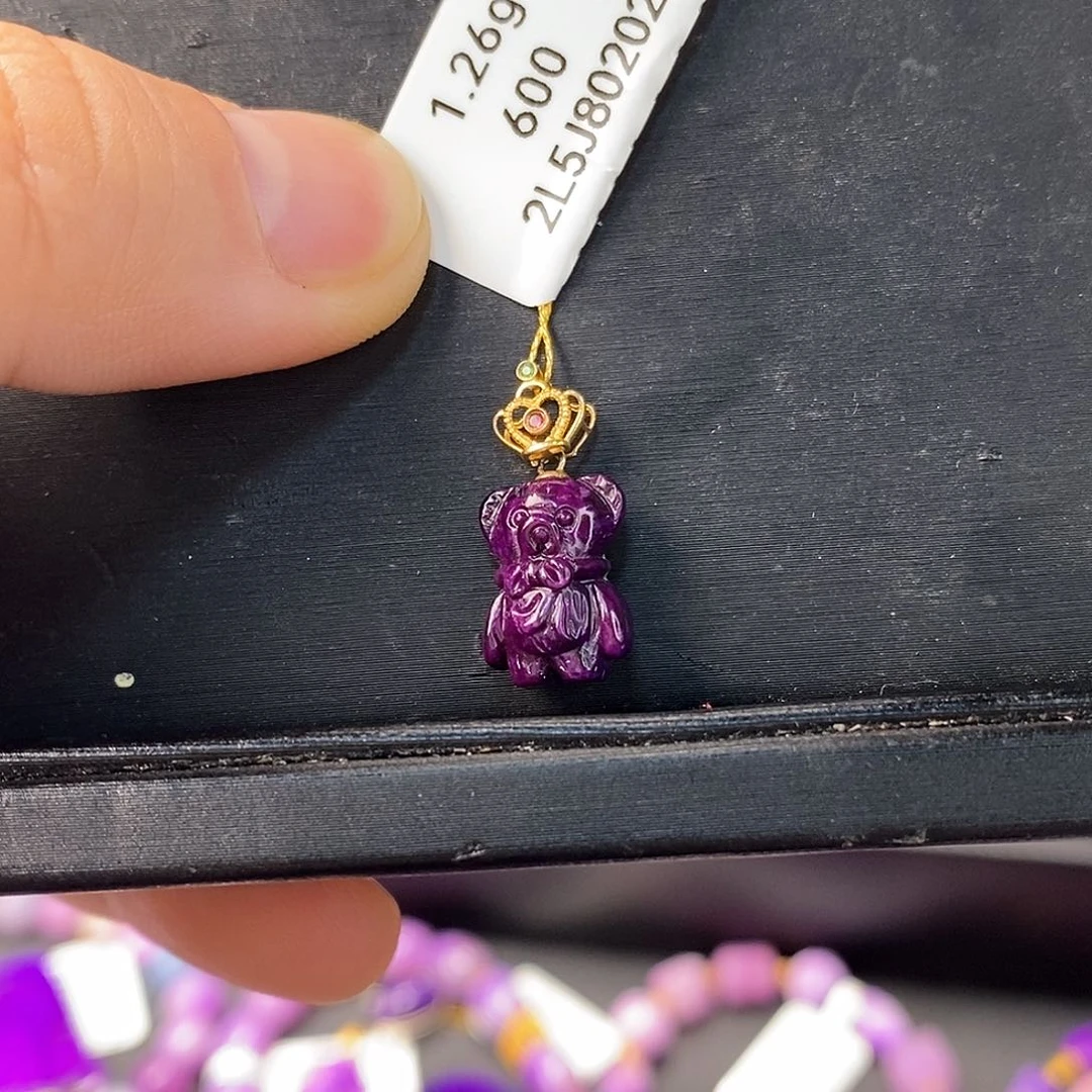 苏纪石（舒俱来）颈饰18K金镶嵌