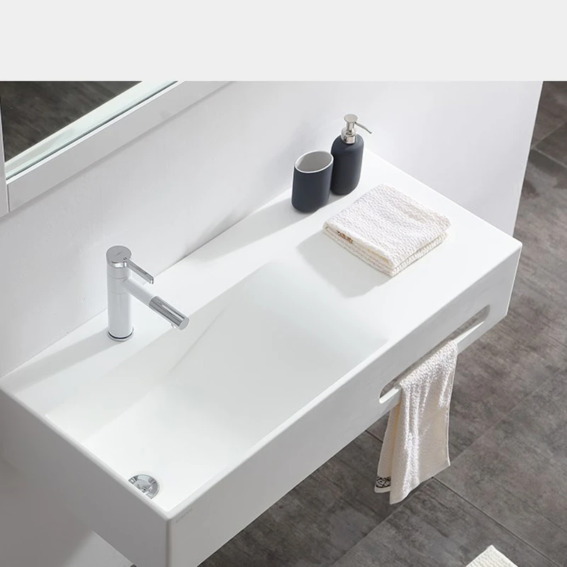 人造石一体盆洗手盆定制异形下挂切角一对一制定设计方案非标定制