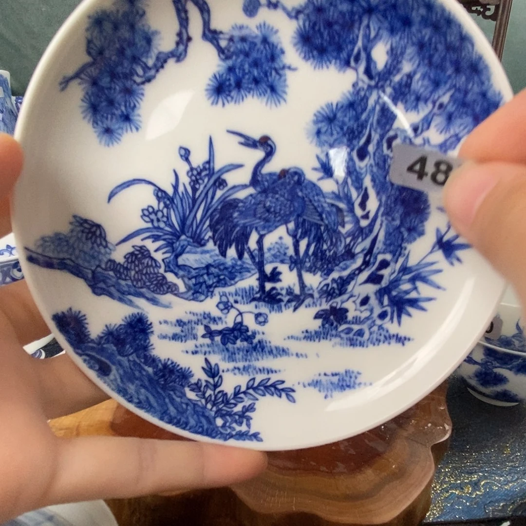 瓷片景德镇手绘青花茶器487