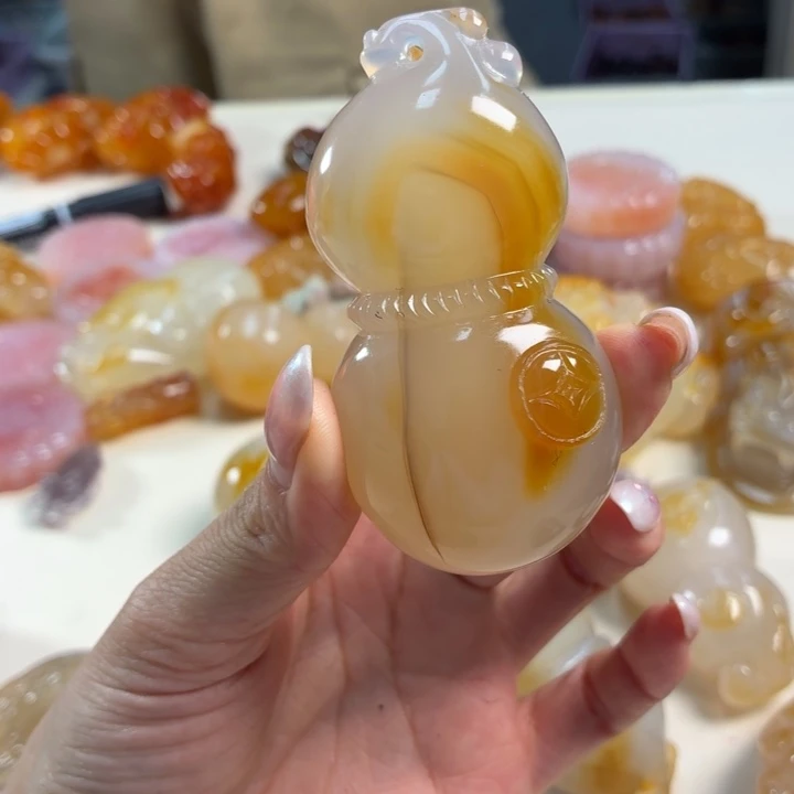 玛瑙/玉髓未镶嵌吊坠(不含链)