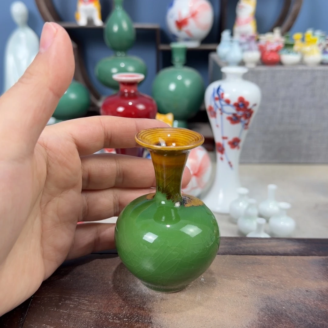 陶瓷手工小花器摆件