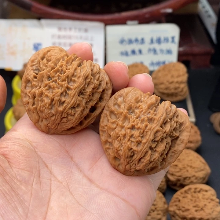 吊坠文玩核桃三角拉丝老疆43尺0565