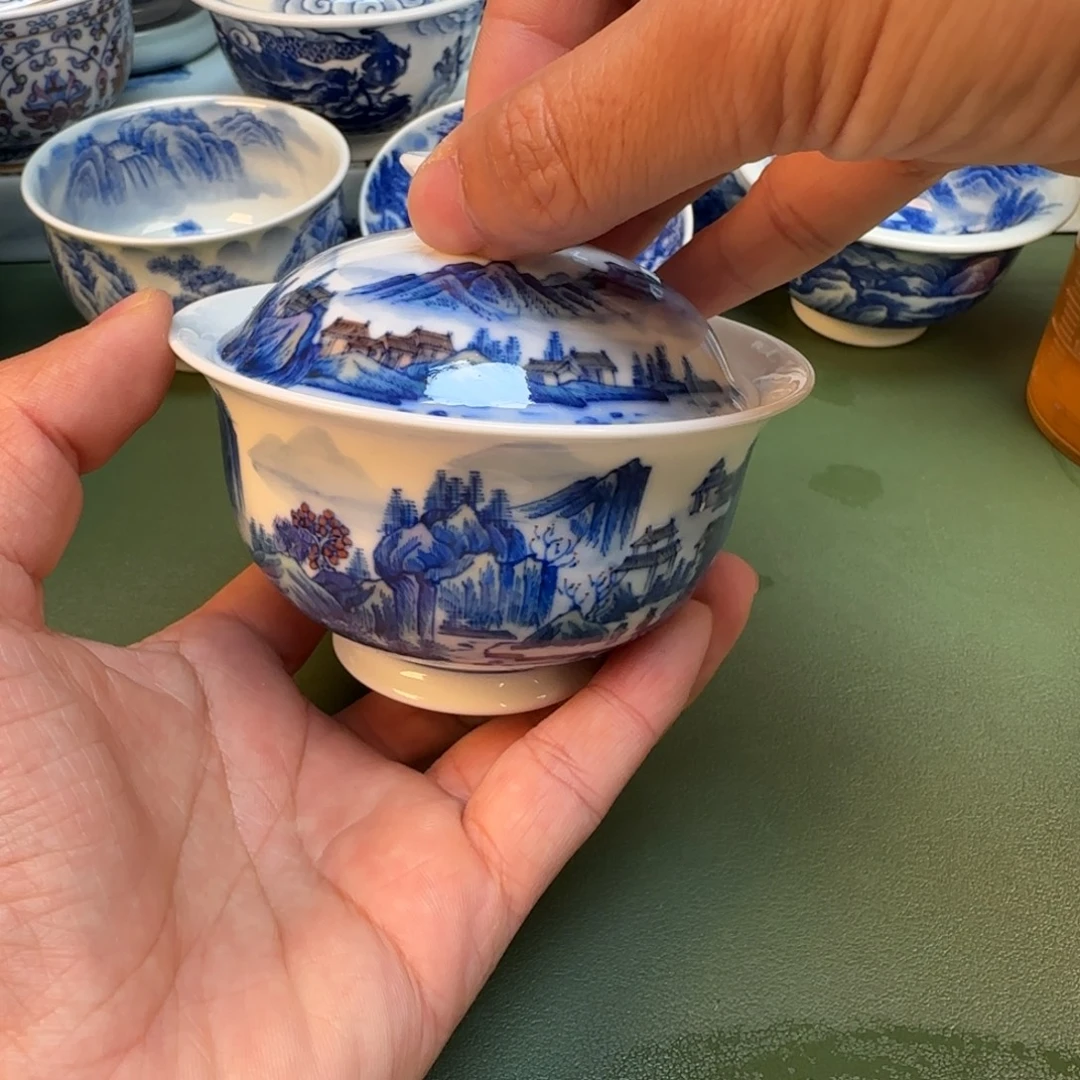 纯手工纯手绘茶具石头98