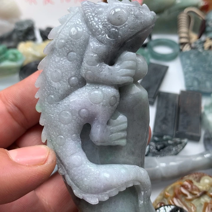 翡翠颈饰未镶嵌保真天然A货翡翠