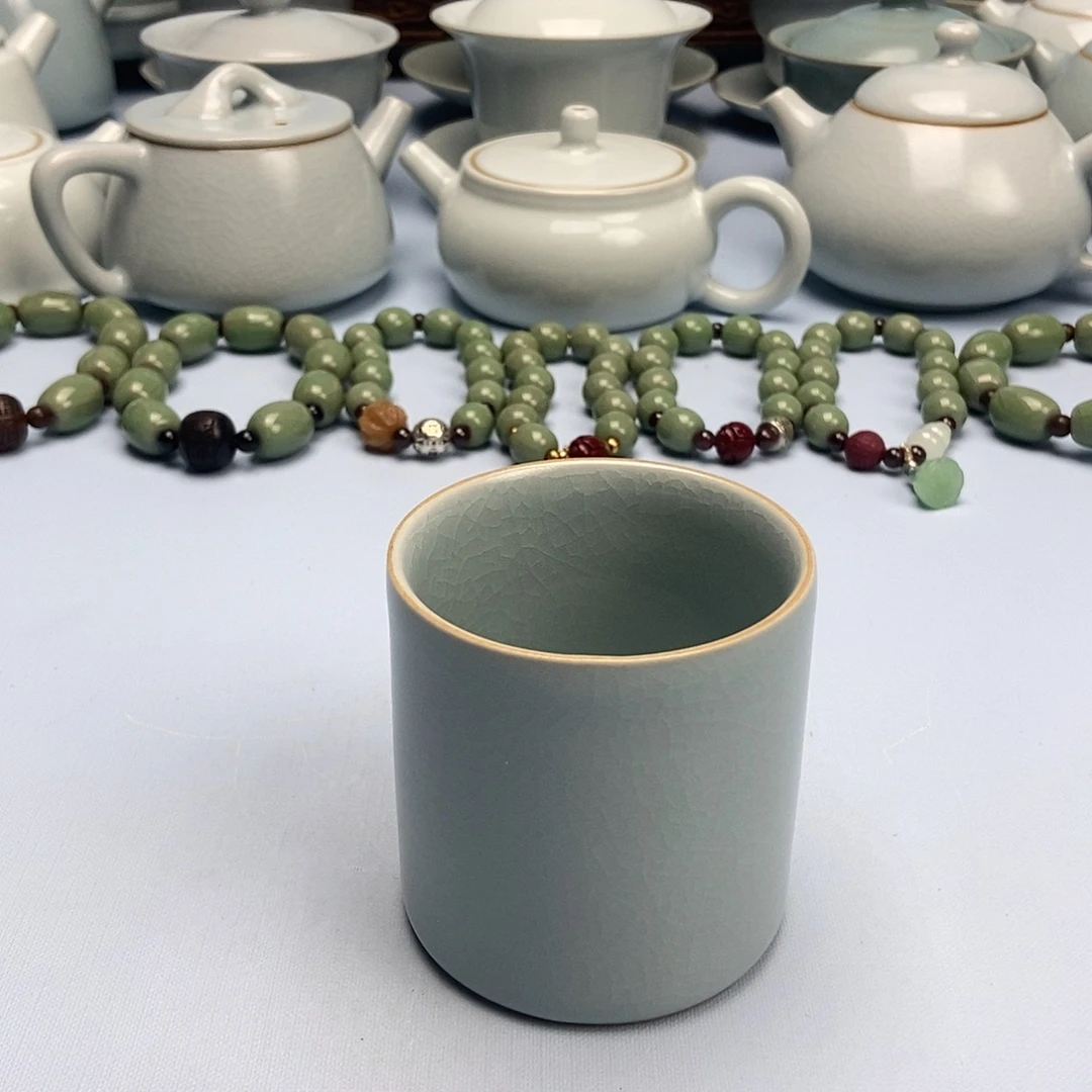 杯天青直桶杯原矿原釉原产地