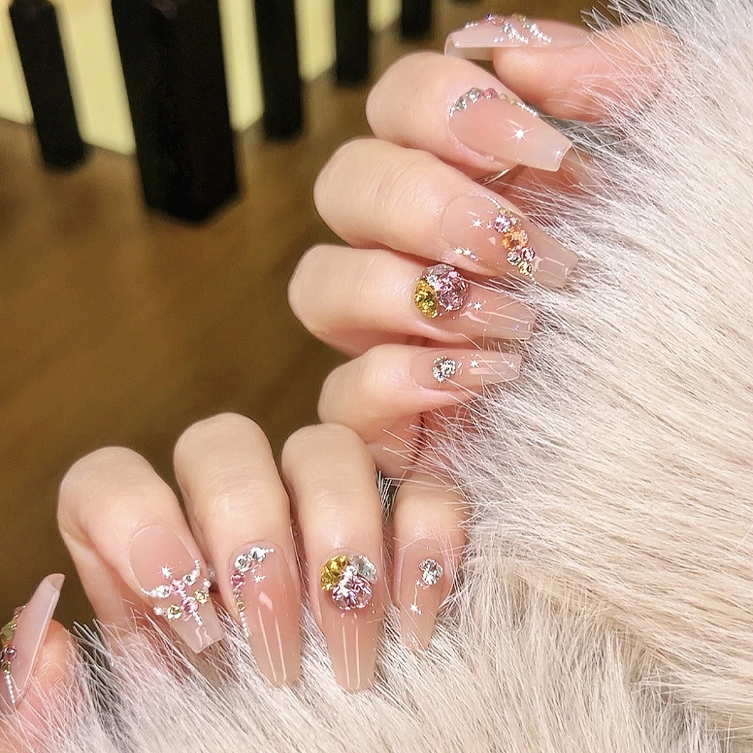 郭小双穿戴甲【三分甜】全华版手工穿戴甲10片盒装-H30636