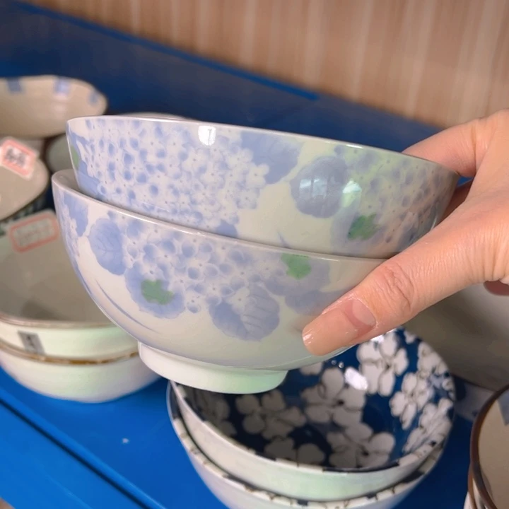 瓷绣球花6只装5.5寸