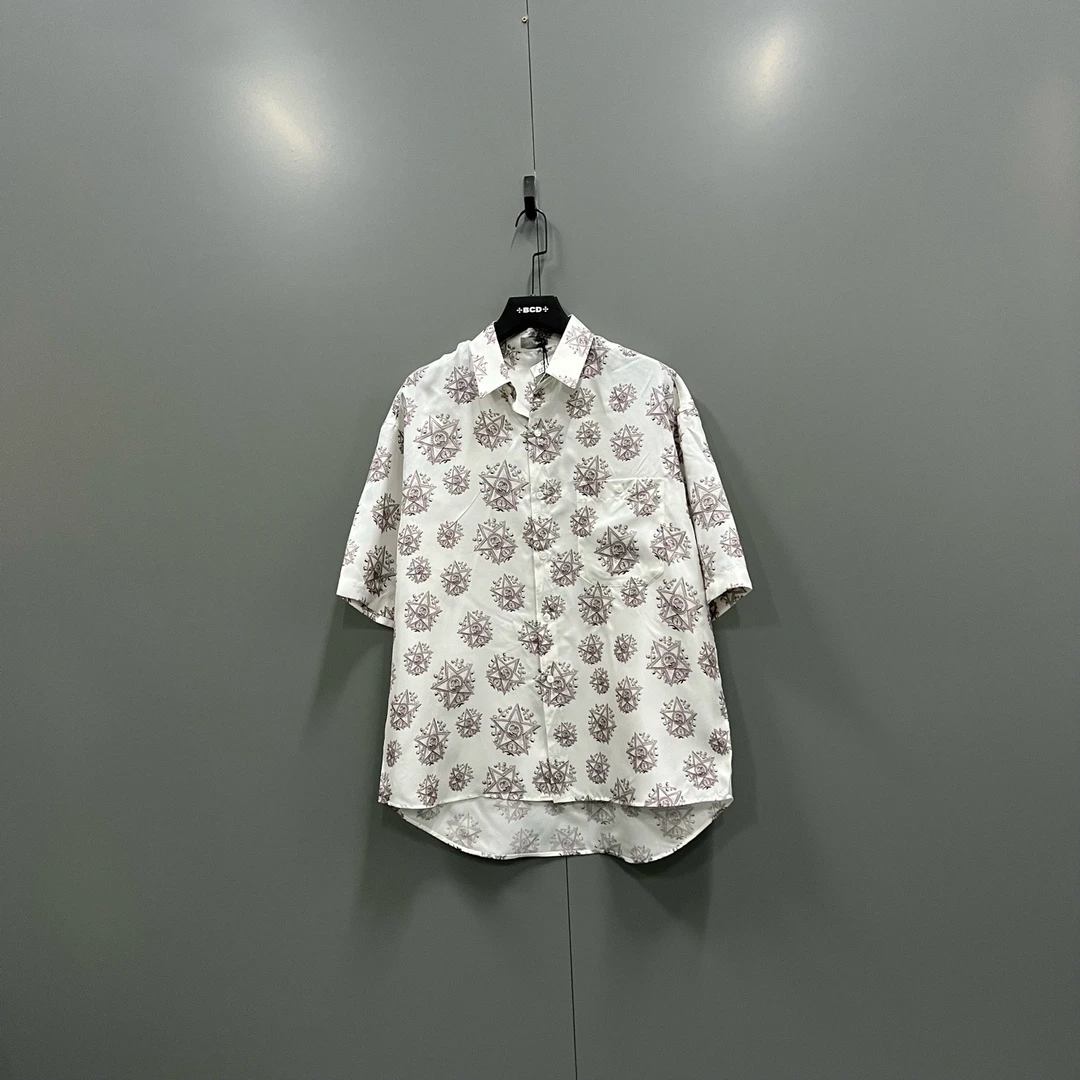 未使用 DIOR/迪奥 （ll）图案满印衬衫40码/全新015675