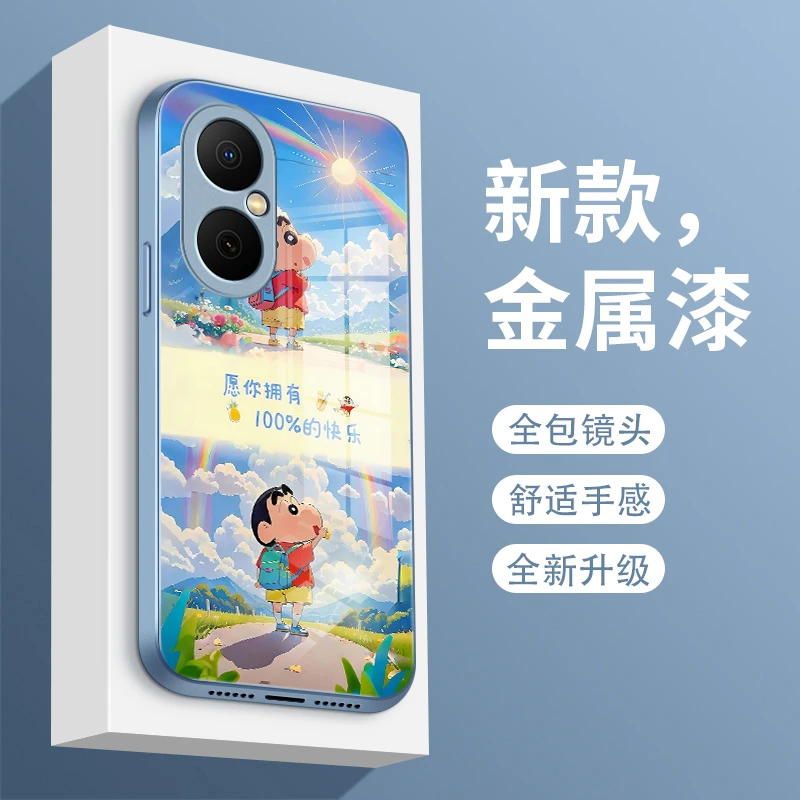 小新语录适用华为畅享80/70/60手机壳畅享50/50pro保护套玻璃壳挂