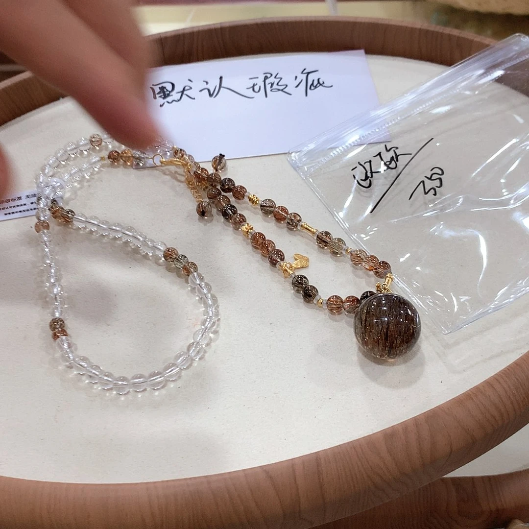 欧****未镶嵌颈饰水晶项链